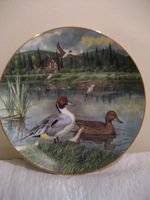 THE EDWIN M. KNOWLES fine china co. plate by bart jerner " the pintail " 1986