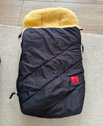 Kaiser Baby Footmuff Natural Fur Black/Beige Winter 6-36m MPN 430 Sheepskin