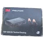 3M Peltor TEP-200 EU Tactical Earplugs Electronic Level Dependant Hearing Prote