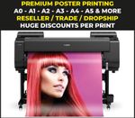 POSTER PRINTING Gloss Satin Matt PVC Sticker Backlit Print A0 A1 A2 A3 A4 + more