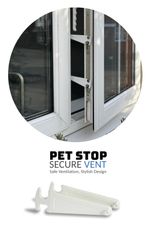 Window Restrictor - Cat Guard - Pack of 2 - MEDIUM - 60mm Opening