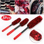 3X Set Wheel Woolies Luxury Super Plush Soft Alloy Wheel Cleaning Brush Kit UK