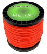 Strimmer Line 3mm x 90m Heavy Duty Round Brushcutter Cord 3.00mm Dia 90m Length
