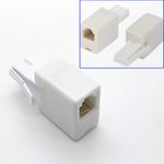 UK BT TELEPHONE ADAPTER PLUG TO RJ11 SOCKET CONNECTOR CROSSOVER WIRE ADAPTOR LAN