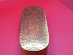 18th century brass Dutch engraved tobacco box in excellent condition for age 