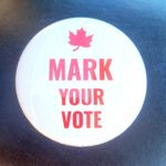 Official Mark Carney Election 2025 Mark Vote pin button - Liberal Party Canada