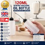 120ML Sewing Machine Oil Bottle Iron Spout With Cap Plastic Long Nozzle Storage