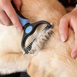 Pet Cat Dog Hair Fur Shedding Trimmer Grooming Dematting Rake Comb Brush Tool Uk