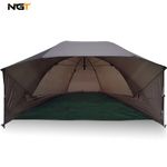 NGT 60" Umbrella Shelter System with Storm Poles and Groundsheet Carp Fishing