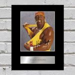 Hulk Hogan Signed Mounted Photo Display WWE Gift Picture Print