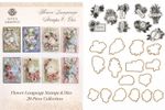 Flower Language Stamps & Dies – Anna Griffin  - 20‑Piece Collection - New