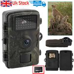 4K Wildlife Trail Camera Night Vision Motion Hunting Cam Waterproof+32GB SD Card
