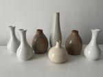 Bundle Bud Vases incl Churchill Whiteware Porcelain Ceramic Job Lot