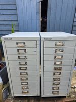 Bisley Metal 10 Drawer Filing Cabinet