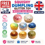 Squishy Dumpling Bao Bun Glitter Stress Relief Toy Mystery Blind Box UK