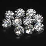 Natural 10 Pcs Lot 2.30 MM Round D Color VVS1 Brilliant Cut White Diamond Bx02