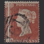 G7_21 GB QV 1854 1d PLATE 185 SG17-C1(1) AK VFU MALMESBURY 192 HUGE MISPERF