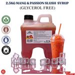 Mango and Passion Fruit Slush Syrup 2.5kg  High Quality Slush