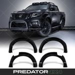 WHEEL ARCHES GLOSS BLACK 9" FENDER FLARE FOR NISSAN NAVARA D23 NP300 2014-2021