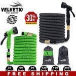 Heavy Duty Flexible Expandable Garden Water Hose Pipe 7 Function Spray Gun