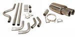 CAT BACK EXHAUST SYSTEM FITS CITROEN DS3 TWIN EXHAUST BACK BOX WITH PIPE WORK