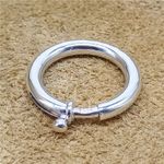 925 Sterling Silver Plain Spring Ring Clasp for Necklace 10mm 14mm 17mm 20mm