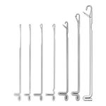 7x Mixed Size Latch Needles Crochet Tool Latch Hook Knitting Hooked Needle DIY