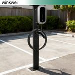 Pedestal Mounted EV Charging Station Charger Stand Pile Post Charging Station UK
