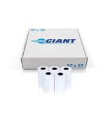 20 Rolls 57x25 UNIVERSAL Thermal Paper Till Roll For Credit Card Machines
