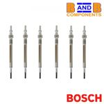 6 PACK LR013275 GLOW PLUGS BOSCH 0250603004 RANGE ROVER JAGUAR 3.0 TDV6 SDV6