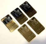 5x1g Britannia Wessex Mint 999.9 Fine Silver Bars Uk Seller..