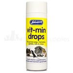 Johnson's Vit-Min Drops For Guinea Pigs Hamsters Gerbils Rats 100ml