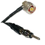 RFC240UF N MALE ANGLE to AM/FM MALE RF Cable FAST-SHIP LOT
