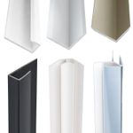 PVC Aluminium Wall Ceiling 5mm Panel Trim Corner End Cap Zest Bathroom Feature