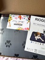 RIOGOO Electric Pet Heating Pad Grey Waterproof  Large / Extra Large size, 53x86
