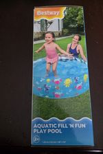 Bestway Aquatic Fill ’N Fun Inflatable PVC Paddling Pool 1.22m x 1.22m 55028