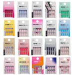 Primark 24 Pack Press-On Nails – Coffin & Square False Nails Full Cover + Glue
