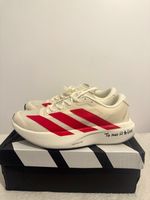 adidas Adizero Evo SL  Men's Mesh Running Trainers White/Red UK 9 
