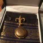 Vintage Coro Pegasus Promotional Locket C1940s Gold Tone