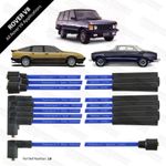 Powerspark Rover V8 Set of 8mm Double Silicone Performance HT Leads in Blue