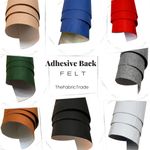 Polyester Self Adhesive Felt Fabric 1.2mm Thick – Sticky Baize for Crafts DIY