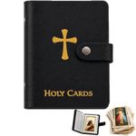 Catholic Genuine Leather Holy Card Holder,Pocket Prayer Card Organizer