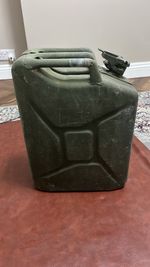 Vintage Green Petrol Jerry Can Metal 20 Litres Used