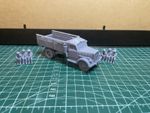 Opel Blitz Truck with Crew - 28mm- Bolt Action / COC / Wargaming -Resin Print