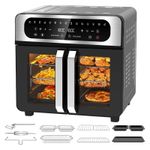 23L Air Fryer Oven 2400W Digital Convection Oven with 15 Preset French Doors UK
