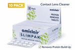 Amiclair Protein Remover Tablets 10 Pack Contact Lens Cleaning Weekly Enzymatic
