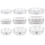 Bread Basket Metal Bread Rolls Serving Storage Display Fruit Basket Bowl Holder