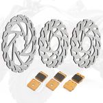 Front Rear Brake Discs Disks Rotors + Pads For Yamaha Banshee 350 YFZ 350 90-06