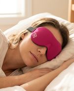 Bedtime Bliss Sleeping 3D Eye Mask Pink with Moldex Ear Plugs Bamboo + Cotton