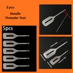 Stainless Steel Needle Threader Embroidery Quick Threading Tool Easy Sewing Aid